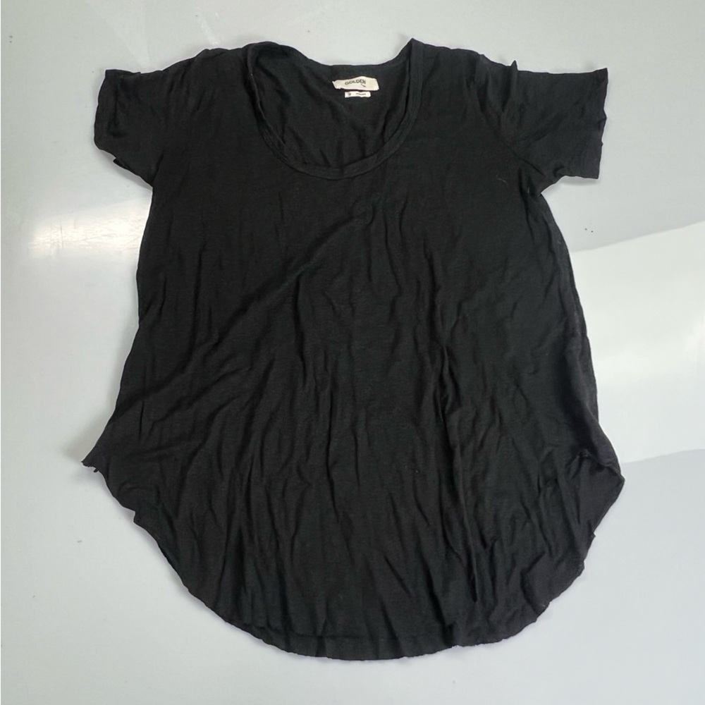Golden women’s black shirt sleeve shirt M L5-39